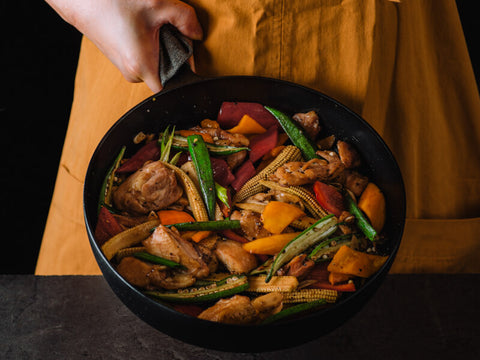 秋葵炒雞丁:低脂低卡低醣雞肉料理