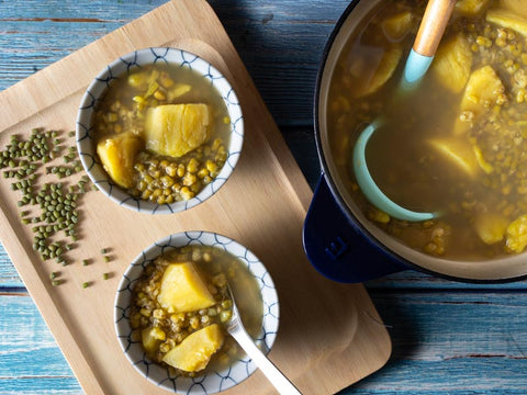 地瓜綠豆甜湯(食譜影片) | Green Bean Soup with Sweet Potato