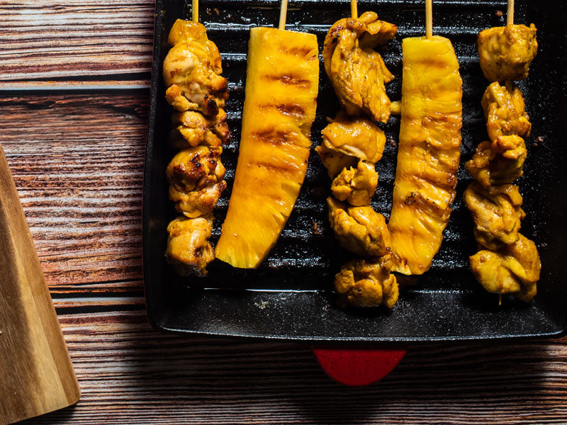 坦都里鳳梨烤雞肉串(食譜影片) | Tandoori Chicken and Pineapple Kebab