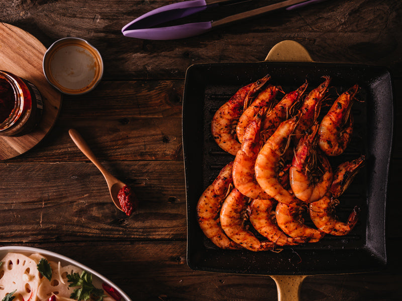 泰式紅咖哩烤蝦 (食譜影片) |  Grilled Red Curry Shrimps