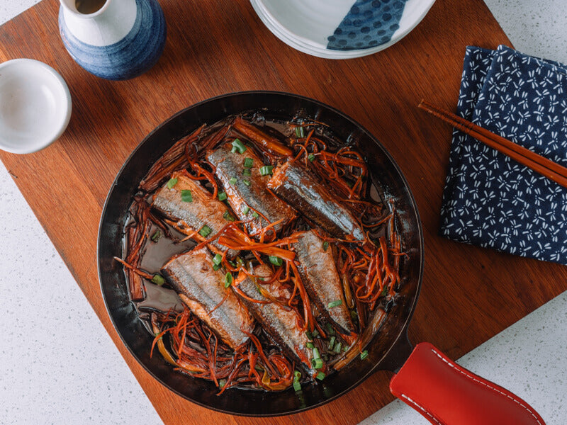 日式薑燒秋刀魚：下酒下飯都適合
