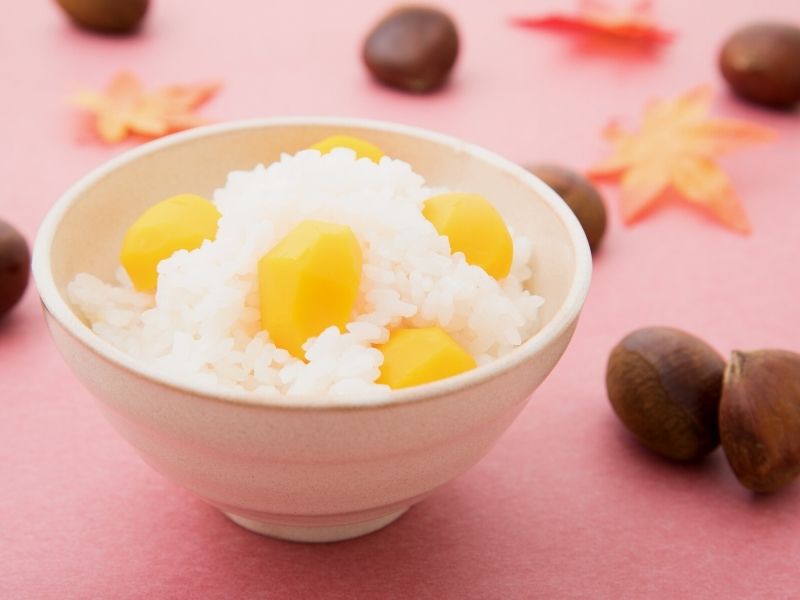 日式黃金栗子飯：香甜可口的飯食譜