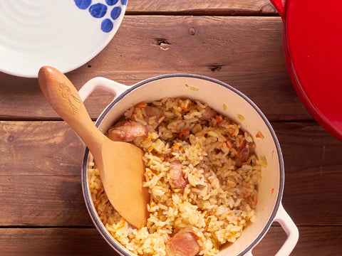 香腸煲仔飯(食譜影片) | Rice with Sausage