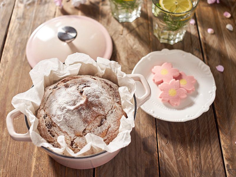 蔓越莓核桃麵包：用鑄鐵鍋在家自己做歐包